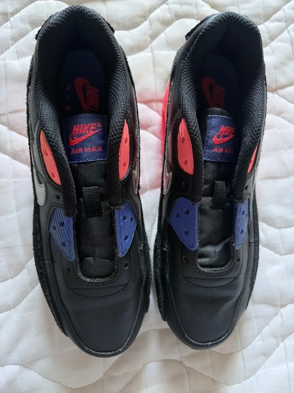 Nike Air Max 90 Leather GS Black Sunset Pulse